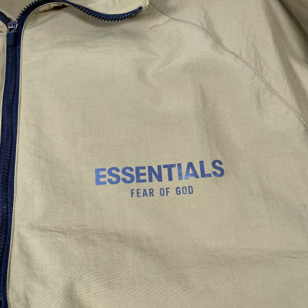 FOG ESSENTIALS Olive Green Half Zip Track Jacket - Picture 3 of 7